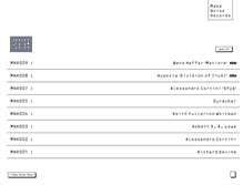 Tablet Screenshot of makenoiserecords.com